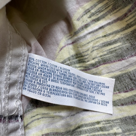 Men's 28 Palms White Floral Short Sleeve Button Up Size Small - Picture 5 of 8